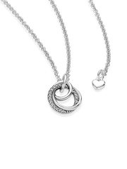Family Always Encircled Pendant Necklace - Sterling silver