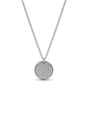 FINAL SALE - Pandora Timeless Pavé Round Pendant Necklace - Sterling silver