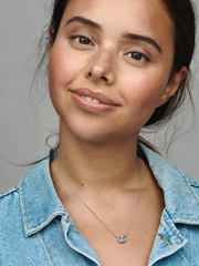 Pandora Signature Intertwined Pavé Pendant Necklace - Sterling silver