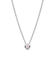 Pandora Era Bezel Sterling Silver Lab-grown Diamond Pendant Necklace - 0.25 ct TW, Sterling silver