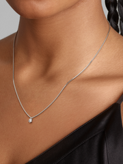 FINAL SALE - Pandora Nova Sterling Silver Lab-grown Diamond Pendant Necklace - 0.25 ct TW, Sterling silver