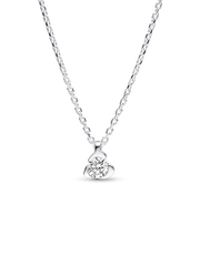 FINAL SALE - Pandora Talisman Sterling Silver Lab-grown Diamond Heart Pendant Necklace - 0.25 ct TW, Sterling silver