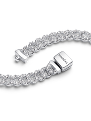 Pavé Cuban Chain Necklace - Sterling silver