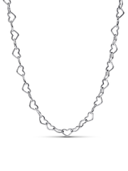 Linked Hearts Collier Necklace - Sterling silver