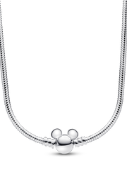 Disney Mickey Mouse Snake Chain Necklace - Sterling silver