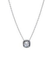 Halo Pendant Collier Necklace - Sterling silver