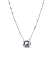 Halo Pendant Collier Necklace - Sterling silver