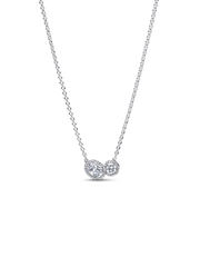 FINAL SALE - Embracing Halo Necklace - Sterling silver