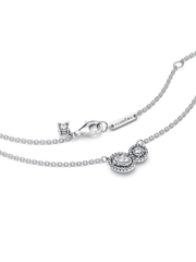 FINAL SALE - Embracing Halo Necklace - Sterling silver