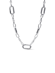 Five Links Chain Necklace - Sterling silver
