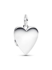 Engravable Openable Heart Tag Pendant - Sterling silver