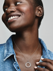 FINAL SALE - Pandora Logo Circle Necklace - Sterling silver