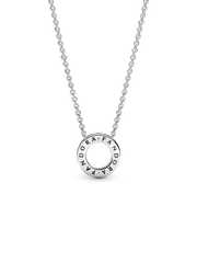 Pandora Logo Pavé Circle Collier Necklace - Sterling silver