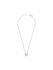Pandora Logo Pavé Circle Collier Necklace - Sterling silver