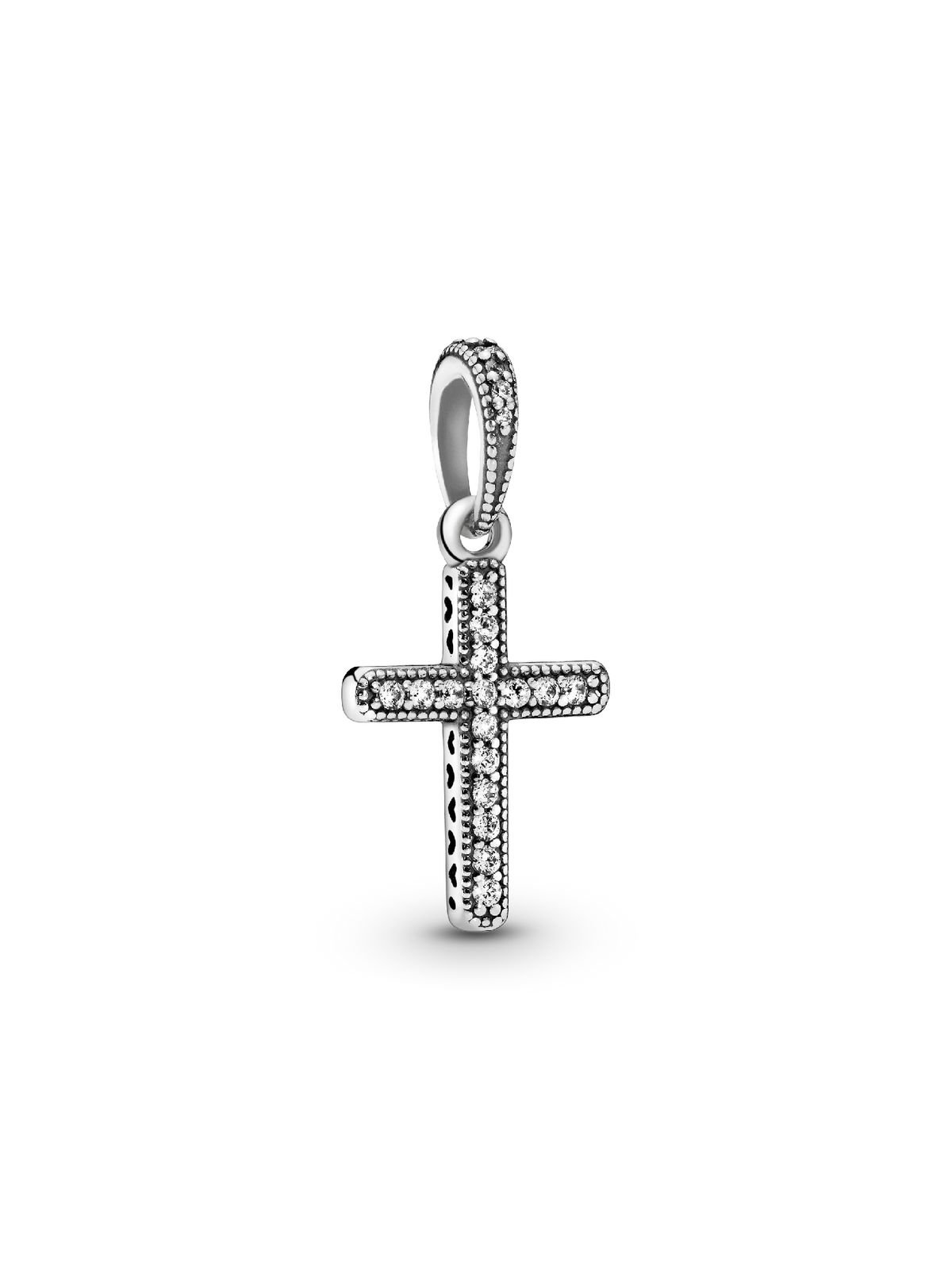 Sparkling Cross Pendant - Sterling silver
