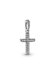 Sparkling Cross Pendant - Sterling silver