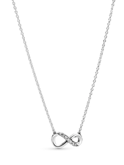 Sparkling Infinity Collier Necklace - Sterling silver