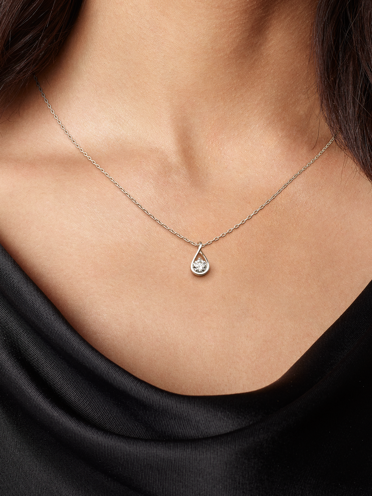 FINAL SALE - Pandora Infinite Sterling Silver Lab-grown Diamond Pendant Necklace - 0.50 ct TW, Sterling silver