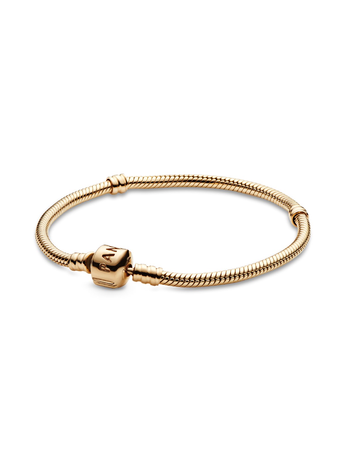 Pandora Moments Snake Chain Bracelet - 14k gold