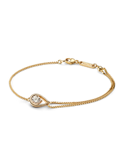 FINAL SALE - Pandora Infinite 14k Gold Lab-grown Diamond Double Chain Bracelet - 0.50 ct TW, 14k gold