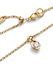 FINAL SALE - Pandora Talisman 14k Gold Lab-grown Diamond Heart Chain Bracelet - 0.25 ct TW, 14k gold