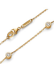 FINAL SALE - Pandora Era Bezel 14k Gold Lab-grown Diamond Station Chain Bracelet - 0.40 ct TW, 14k gold