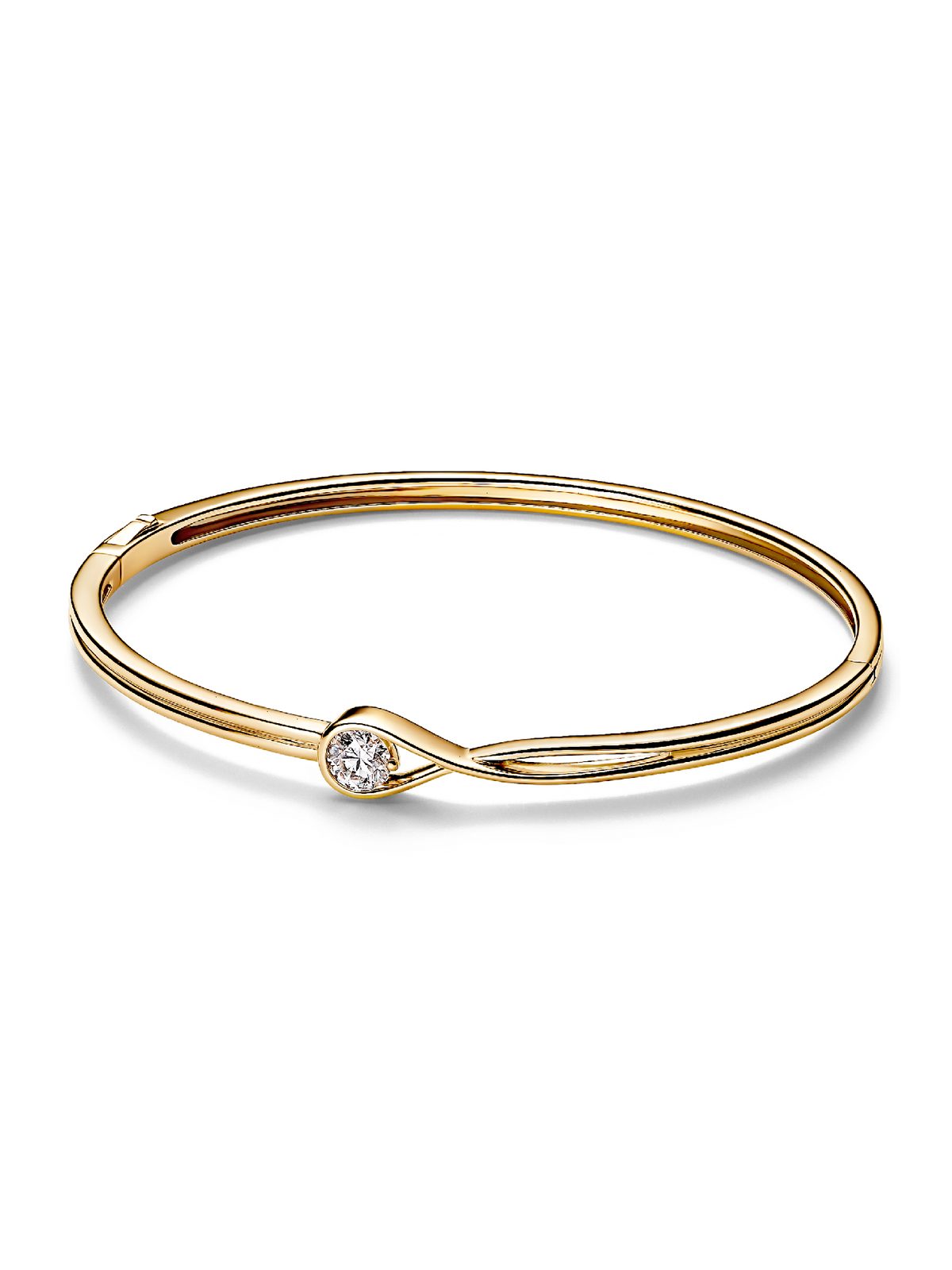 Pandora Infinite 14k Gold Lab-grown Diamond Bangle - 0.50 ct TW, 14k gold