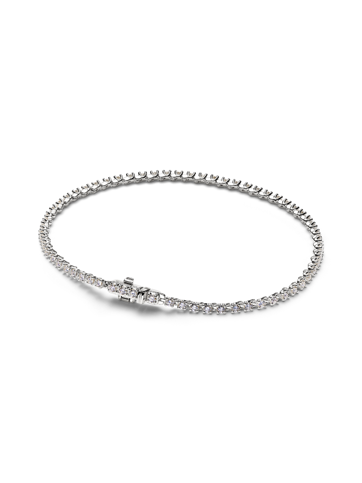 Pandora Era Lab-grown Diamond Tennis Bracelet - 1.40 ct TW, 14k white gold