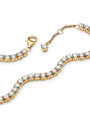 Sparkling Tennis Bracelet - 14k gold plating