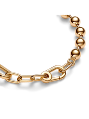 Pandora ME Metal Bead & Link Chain Bracelet - 14k gold plating
