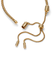 Studded Chain Slider Bracelet - 14k gold plating