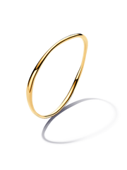 Organically Shaped Bangle - 14k gold plating