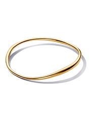 Organically Shaped Bangle - 14k gold plating
