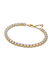 Sparkling Bold Tennis Bracelet - 14k gold plating