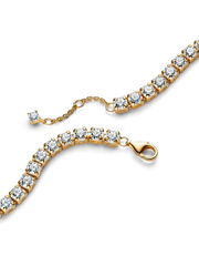 Sparkling Bold Tennis Bracelet - 14k gold plating