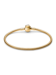 Disney Beauty and the Beast Enchanted Rose Snake Chain Bracelet - 14k gold plating