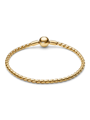 Round Clasp Wing Chain Bracelet - 14k gold plating
