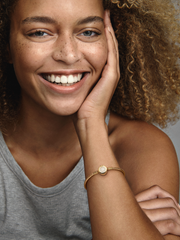 Pandora Moments Sparkling Crown O Snake Chain Bracelet - 14k gold plating