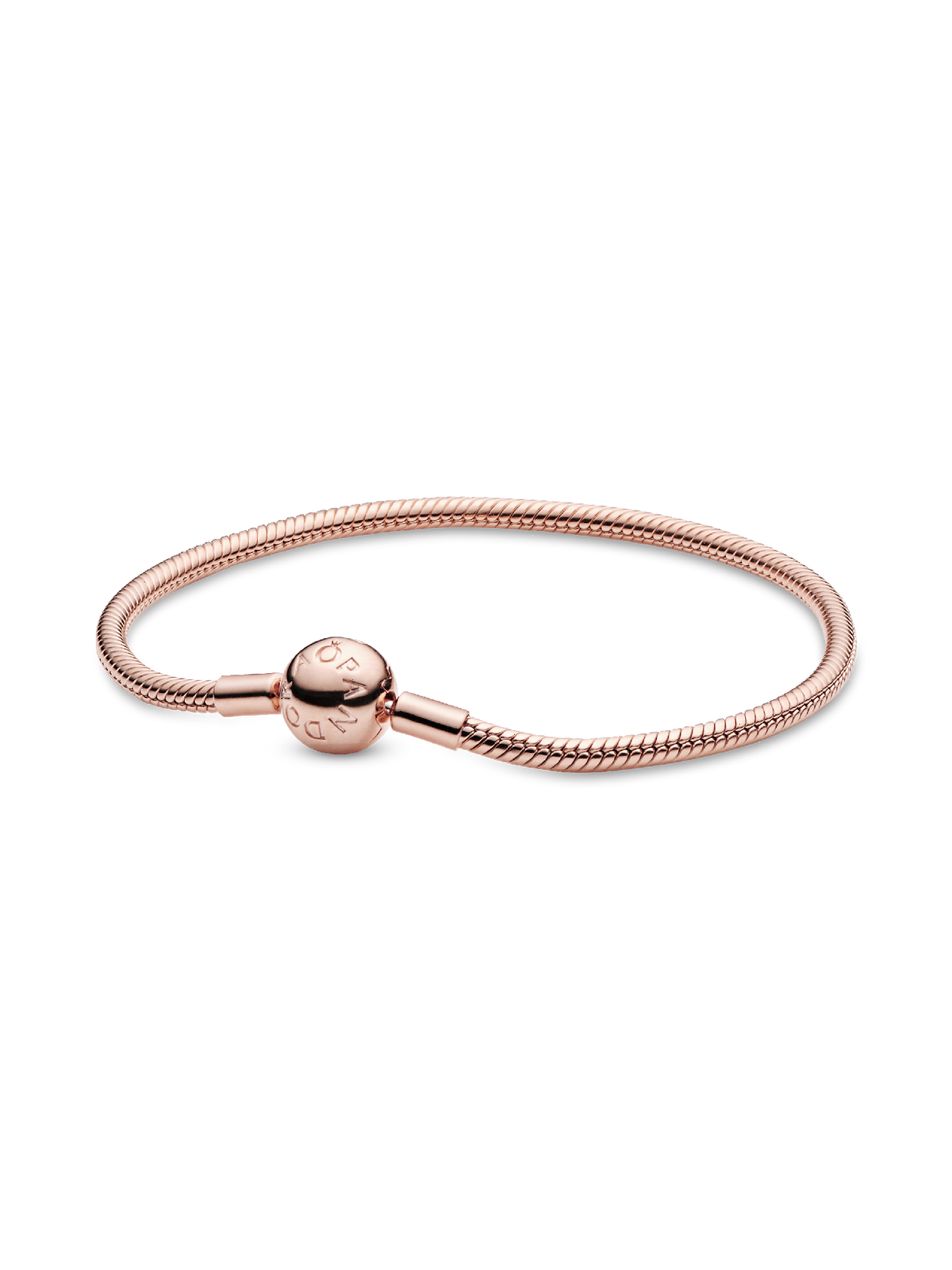 Moments Snake Chain Bracelet - 14k rose gold plating