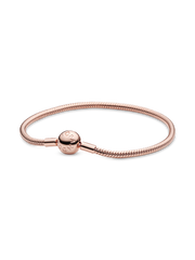 Moments Snake Chain Bracelet - 14k rose gold plating
