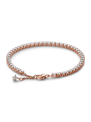 Sparkling Tennis Bracelet - 14k rose gold plating
