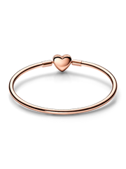 FINAL SALE - Pandora Moments Heart & Butterfly Bangle - 14k rose gold plating