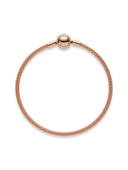 FINAL SALE - Pandora Moments Mesh Bracelet - 14k rose gold plating