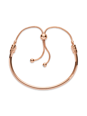 FINAL SALE - Pandora Moments Slider Bangle - 14k rose gold plating