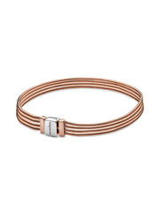 FINAL SALE - Pandora Reflexions™ Multi Snake Chain Bracelet - Sterling silver, 14k rose gold plating