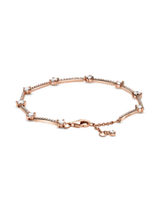 FINAL SALE - Sparkling Pavé Bars Bracelet - 14k rose gold plating