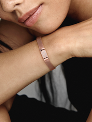 FINAL SALE - Pandora Reflexions Long Clasp Pavé Bracelet - 14k rose gold plating