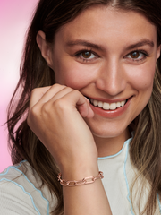 FINAL SALE - Pandora ME Medium-Link Chain Bracelet - 14k rose gold plating