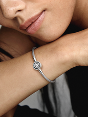 Pandora Moments Halo Snake Chain Bracelet - Sterling silver