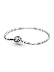 Pandora Moments Halo Snake Chain Bracelet - Sterling silver